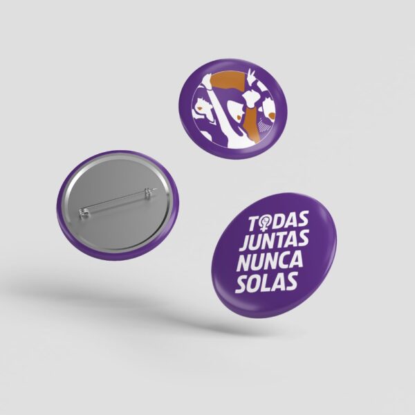 Juego de chapas colección «Todas Juntas, Nunca Solas»