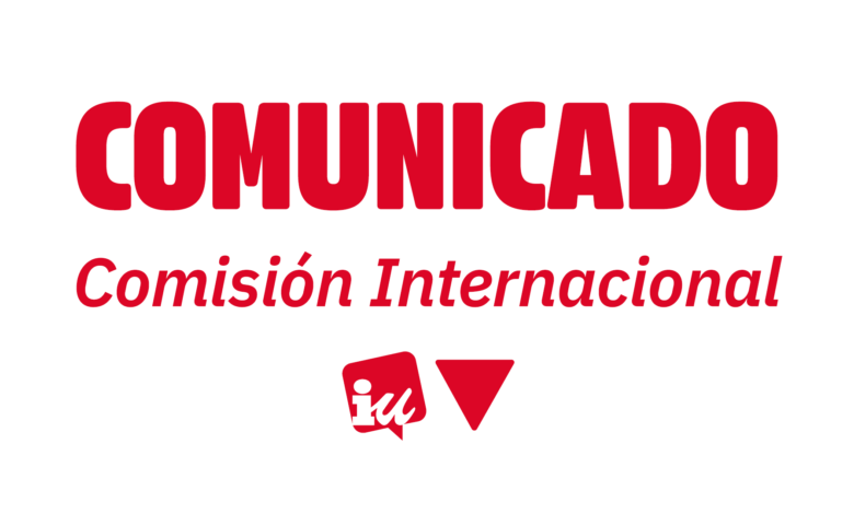 Imagen de Comunicado de la Comisión Internacional de IU