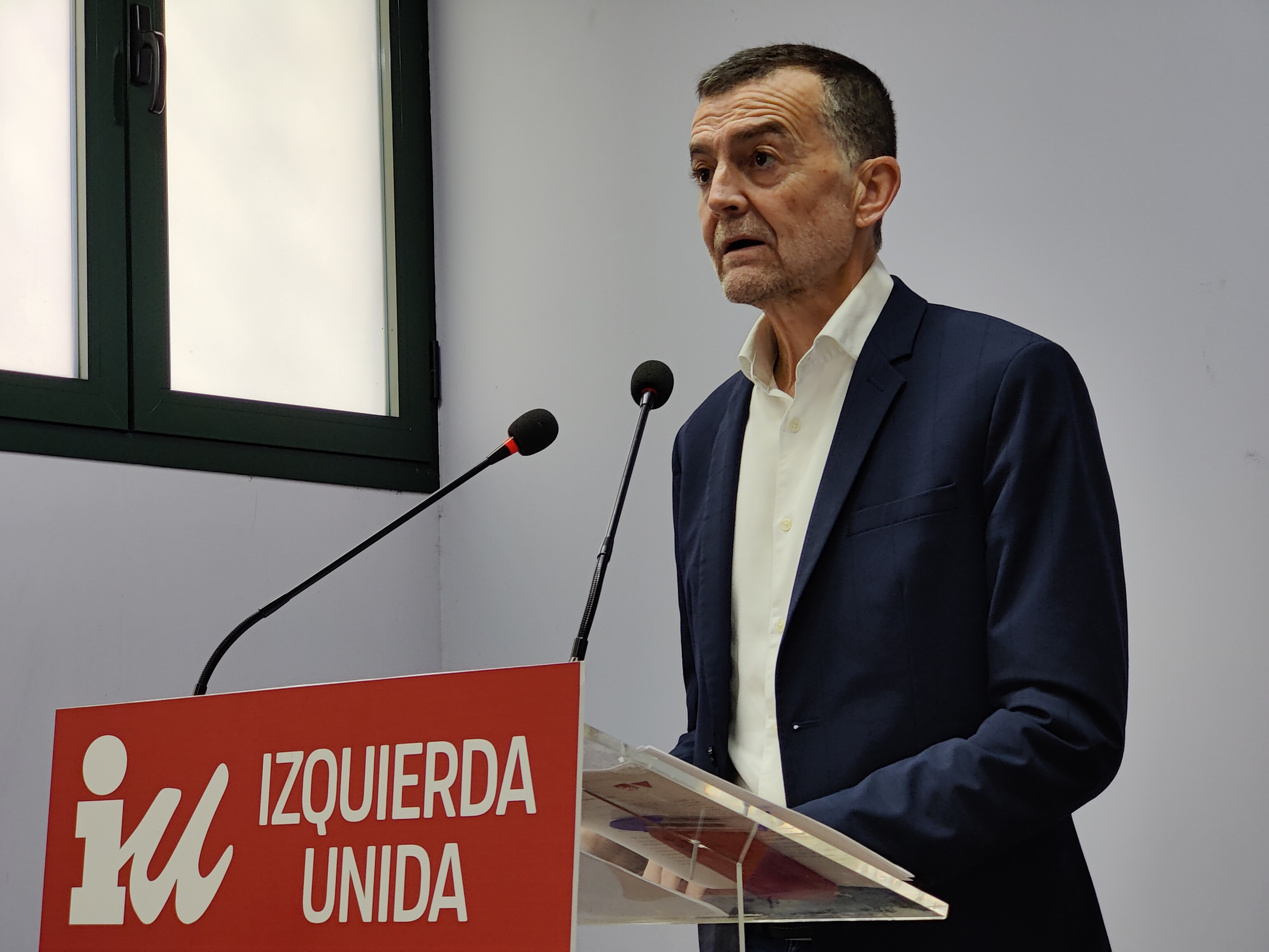Antonio Maíllo durante su intervención de hoy en la Coordinadora Federal de IU