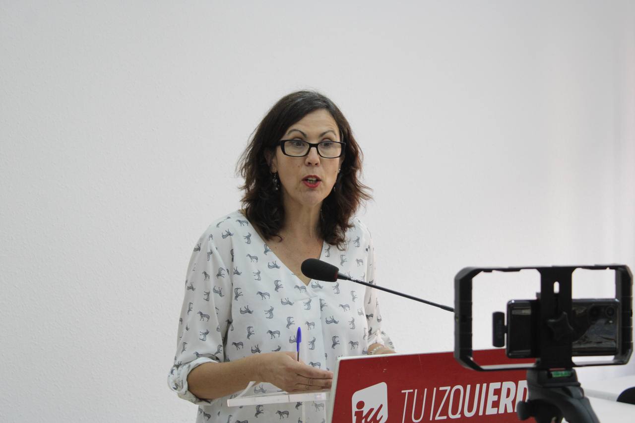 Eva García Sempere durante la rueda de prensa de hoy