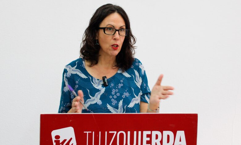 Eva García Sempere durante la rueda de prensa de hoy