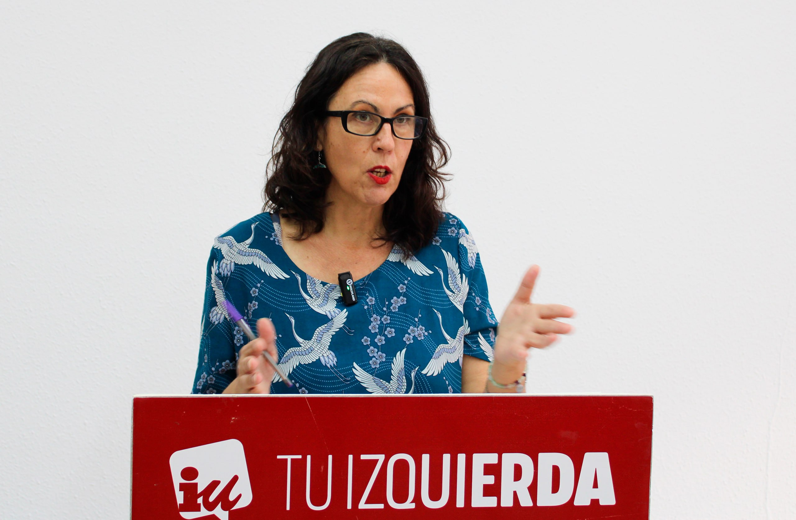 Eva García Sempere durante la rueda de prensa de hoy