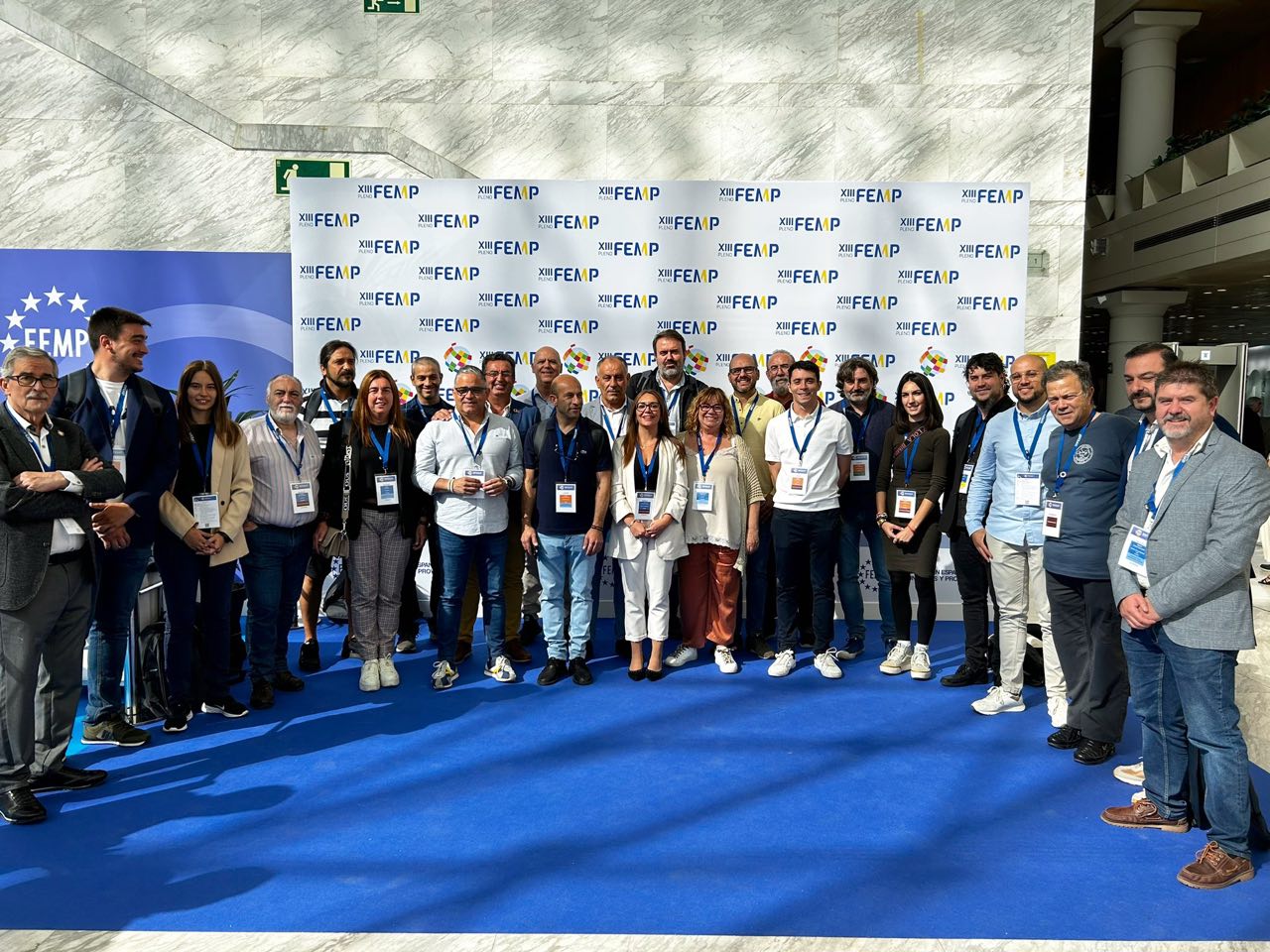 Imagen de cargos locales del Grupo Municipalista al que pertenece IU durante la celebración del XIII Pleno de la FEMP tras las pasadas elecciones municipales