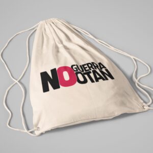 Mochila de cuerdas colección 'No a la guerra, no a la OTAN'