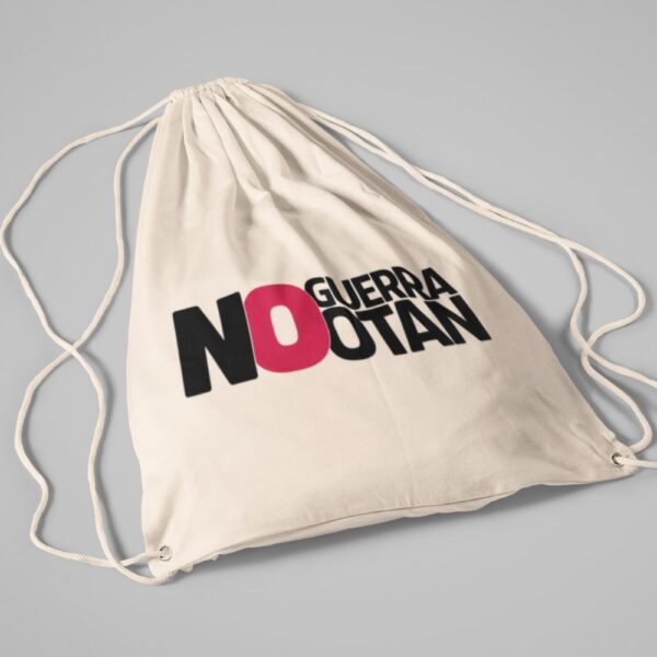 Mochila de cuerdas colección 'No a la guerra, no a la OTAN'