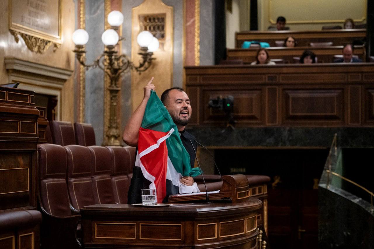 Nahuel González durante una intervención en el Pleno del Congreso de la semana pasada
