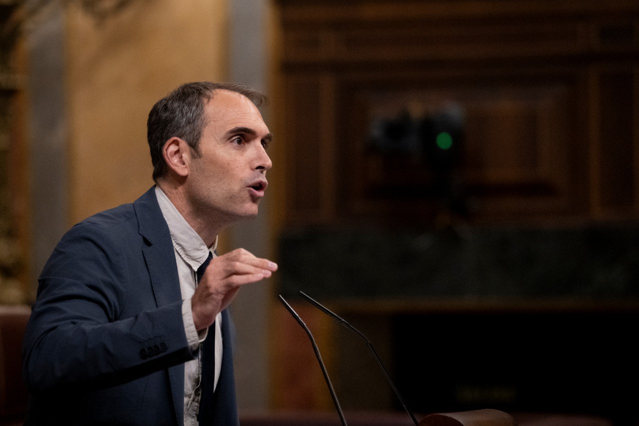 Toni Valero en el Pleno de esta tarde.