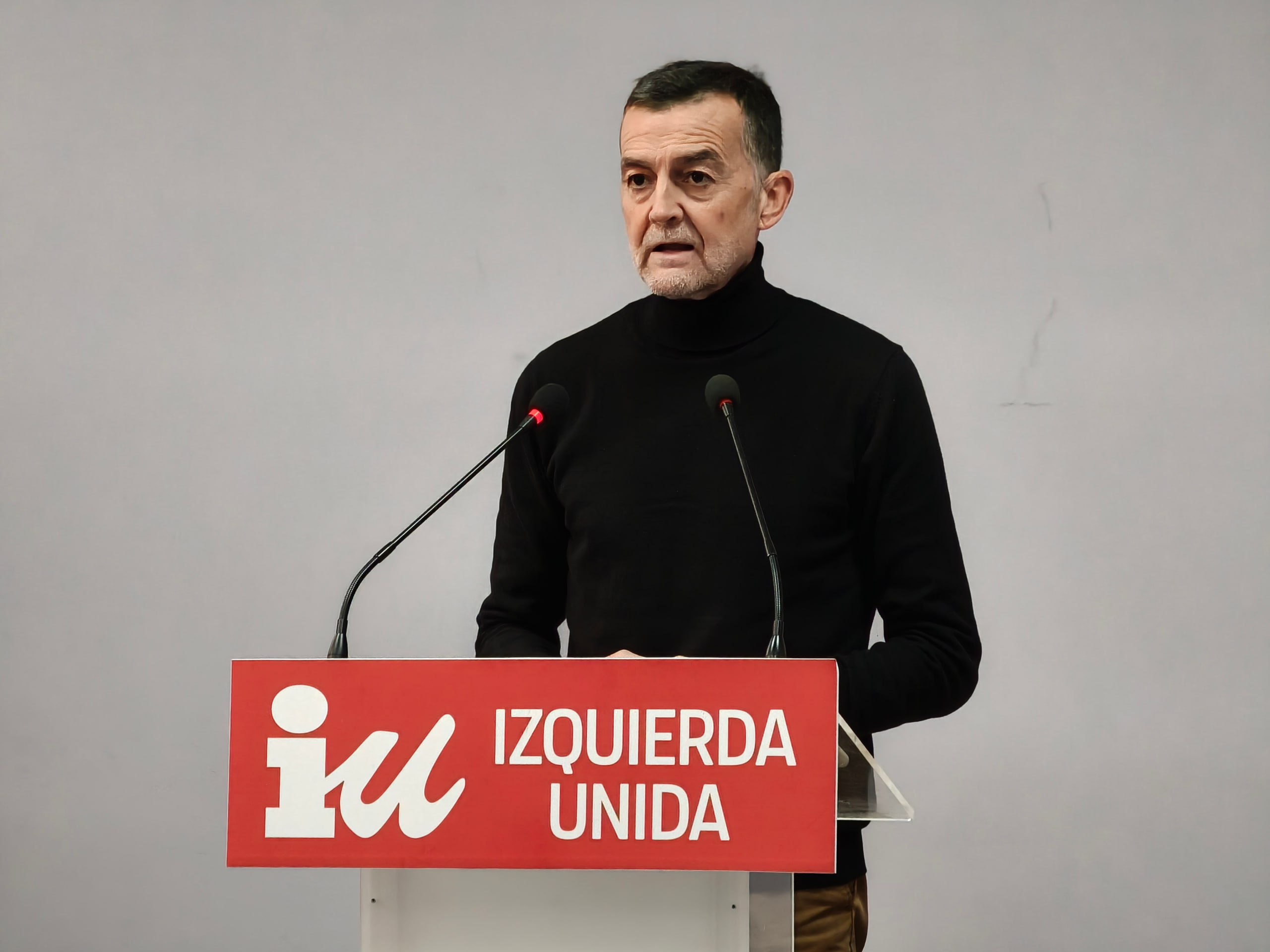 Antonio Maíllo durante la rueda de prensa de esta mañana en Sevilla