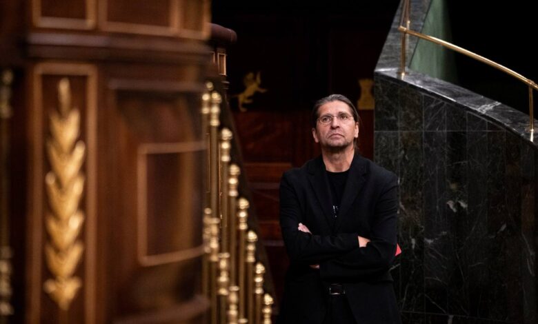 Francisco Sierra durante un reciente Pleno del Congreso