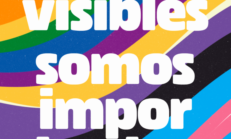 Somos visibles, somos importantes. Cartel de Izquierda Unida por el Orgullo LGTBIQA+ 2026.