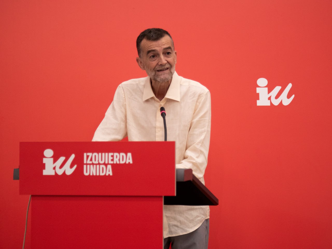 Antonio Maíllo ante la Coordinadora Federal de IU.