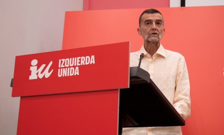 El coordinador federal de IU, Antonio Maíllo