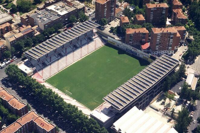 Estado del Rayo Vallecano en Puente de Vallecas.